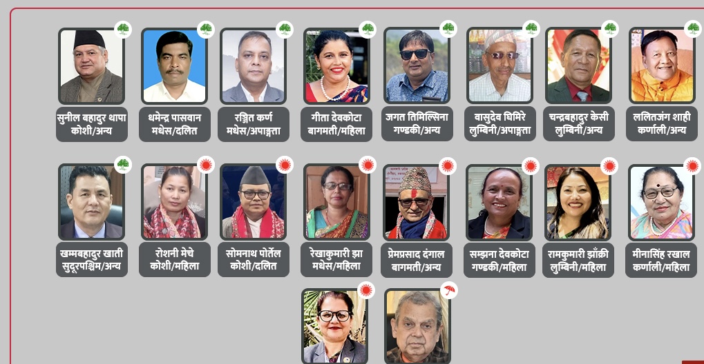 राष्ट्रियसभा सदस्य निर्वाचनको अन्तिम नतिजा सार्वजनिक