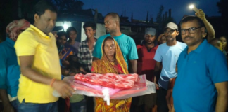 आगलागीपीडित परिवारलाई गाउँपालिकाको राहत